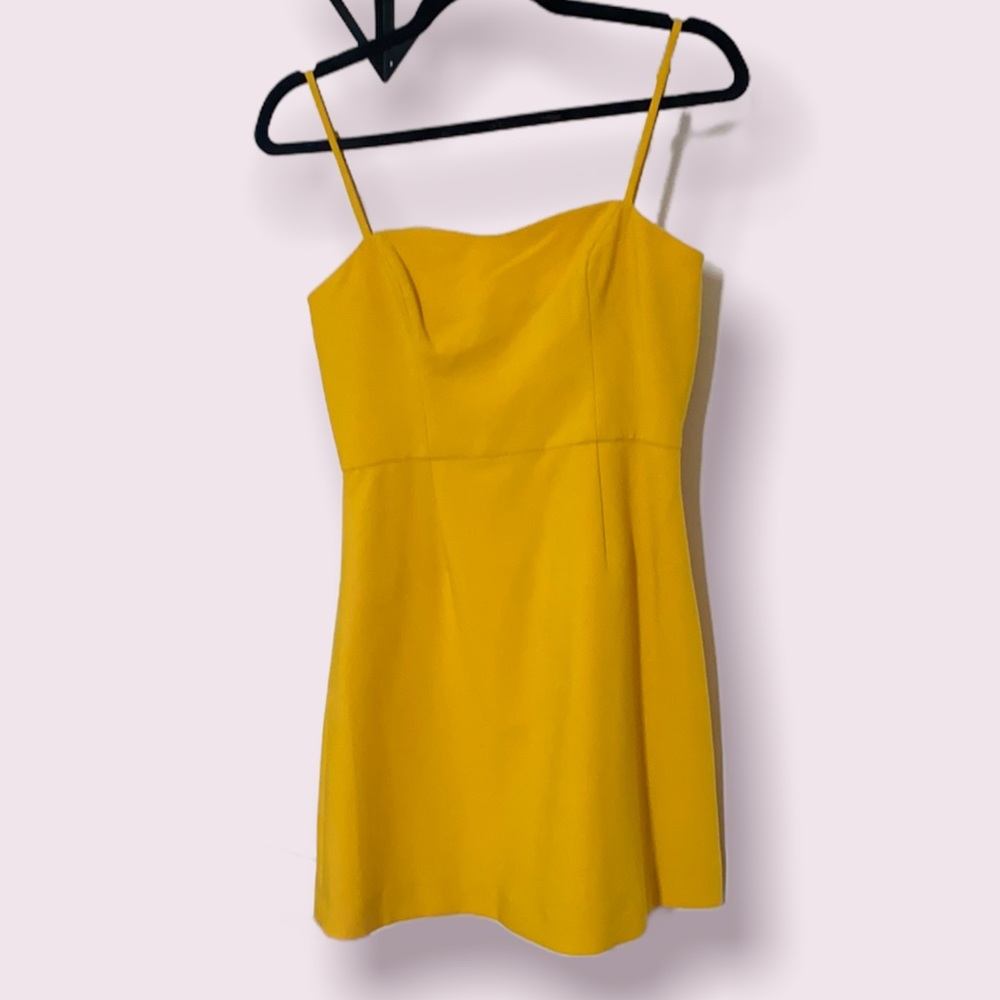 French Connection mini yellow dress